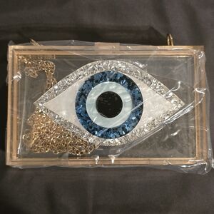 Eye Design Acrylic Clutch